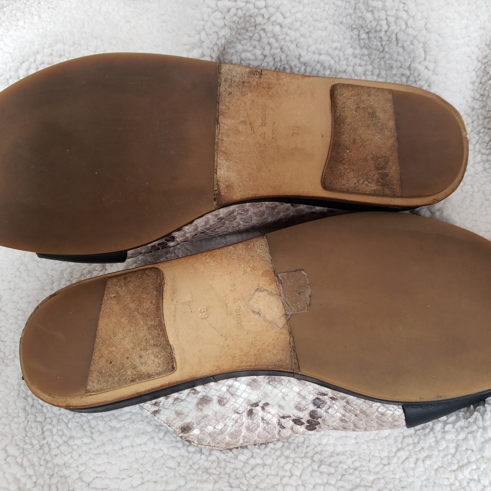 Rag & Bone leather X Python slides - Picture 6 of 11